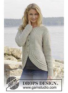 Gebreid vest met valse patentsteek