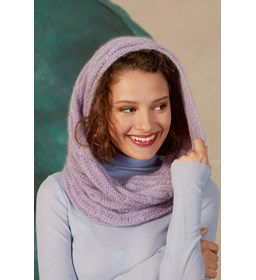 Loopsjaal gemaakt van Lang Yarns Mohair 21