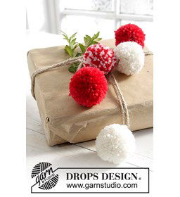 Pompons gemaakt van Drops Karisma