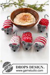 Breipatroon muisjes Christmas Mice van andere kant