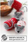 Breipatroon muisjes Christmas Mice van andere kant