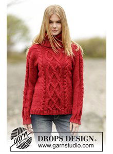 Gebreide trui met col