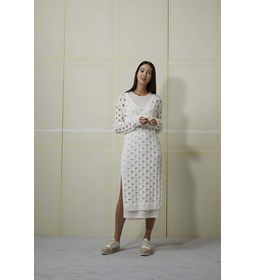 Dames jurk gemaakt van Lang Yarns Lino