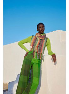 Sjaal in weefpatroon