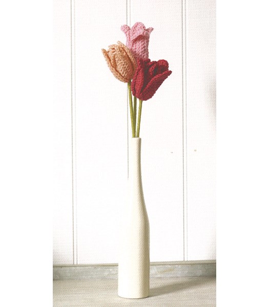 Haakpatroon tulpen in vaas