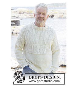 Harbor Horizon Trui gemaakt van Drops Lima