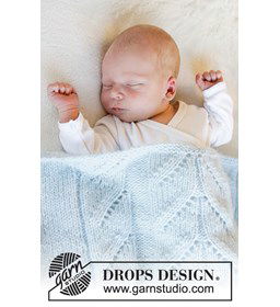 Babydeken gemaakt van Drops Air