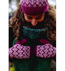 Wanten Breien met kleur Urmond gemaakt van Scheepjes metropolis