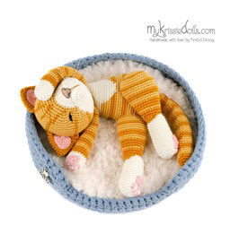 Knuffel kater gemaakt van Neuzen