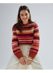 Meerkleurige damestrui