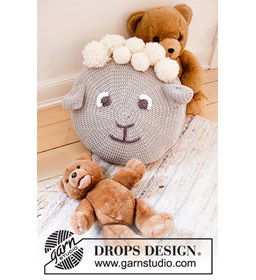 Kussen gemaakt van Drops Snow - Eskimo