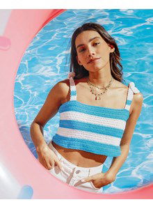 Dames crop top Barbade