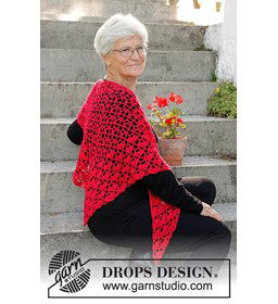 Omslagdoek gemaakt van Drops Cotton Merino