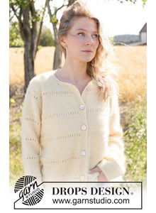 Zacht gebreid damesvest met kant en mohair