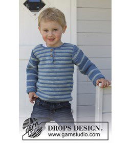 Trui gemaakt van Drops Merino extra fine