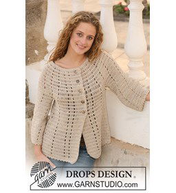 Gehaakt vest  gemaakt van Drops Muskat