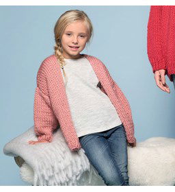 Eenvoudig te breien meisjes vest