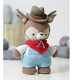 Cowboys kledingset gemaakt van Scheepjes Catona 25 en 10 gram