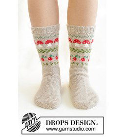 Paddenstoelenfeest Sokken gemaakt van Drops Nord