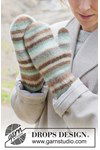 Breipatroon Winter Zebra Mittens van andere kant