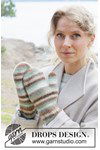 Breipatroon Winter Zebra Mittens van andere kant