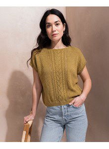 zomerse trui Leon met korte aangebreide mouwen