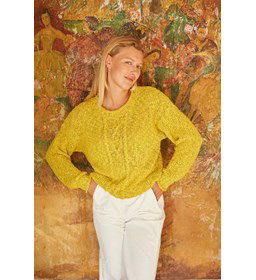 Damestrui met kabelpatroon