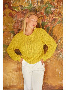 Damestrui met kabelpatroon