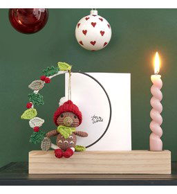 Kerstversiering vogeltje gemaakt van Ringen en frames