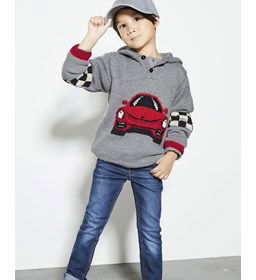 Jongens trui gemaakt van Phildar Phil Partner 3,5