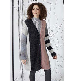 Damesvest gemaakt van Lang Yarns Malou Light uni en color