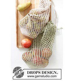 Groot fruit- en groentenet gemaakt van Drops Safran