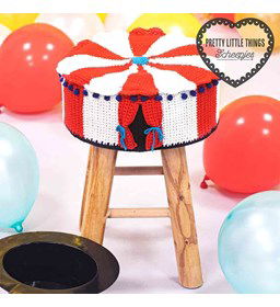 Circustent krukje gemaakt van Scheepjes Cahlista