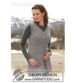 Mouwloos vest gemaakt van knopen