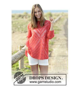 Trui gemaakt van Drops Brushed Alpaca Silk