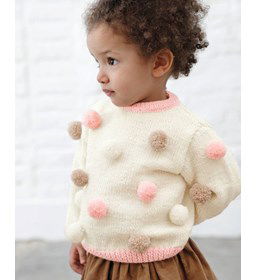 Meisjes trui gemaakt van Phildar Phil Ecolaine