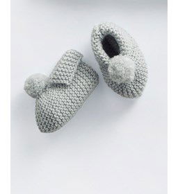 Baby slofjes gemaakt van Phildar Phil Partner 3,5