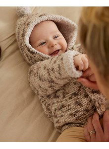 Knitting pattern Phil Douce baby bathrobe - Free Knitting Patterns at