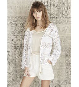 Dames vest gemaakt van Phildar Phil Rustique