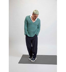 Herentrui met Vhals gemaakt van Lang Yarns Vaya