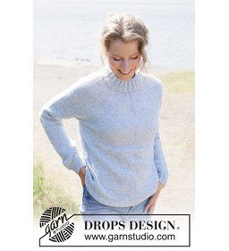 Perfect Sky Trui gemaakt van Drops Alpaca