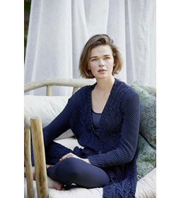 Damesvest gemaakt van Lang Yarns Soft Cotton