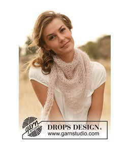 Omslagdoek gemaakt van Drops Kid Silk