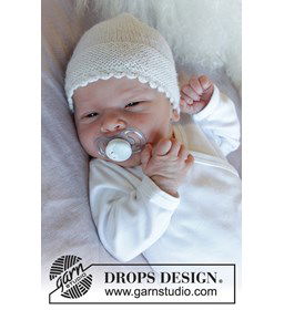 Babymuts gemaakt van Drops Baby Merino