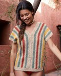 Haakpatroon Zomers damesshirt met V-hals