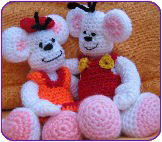 Muizenkoppel gemaakt van Lammy Yarns No 1