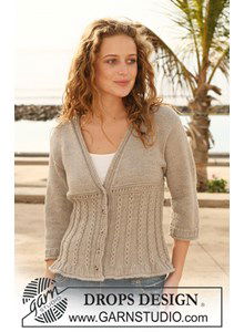 Gebreid vest met kabelpatroon