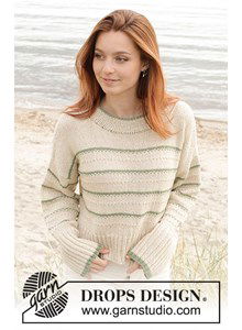 Damestrui met brede boorden en wijde hals