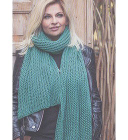 Sjaal gemaakt van Durable Double four