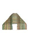 Breipatroon Kleurrijke sjaal met zigzagpatroon van andere kant
